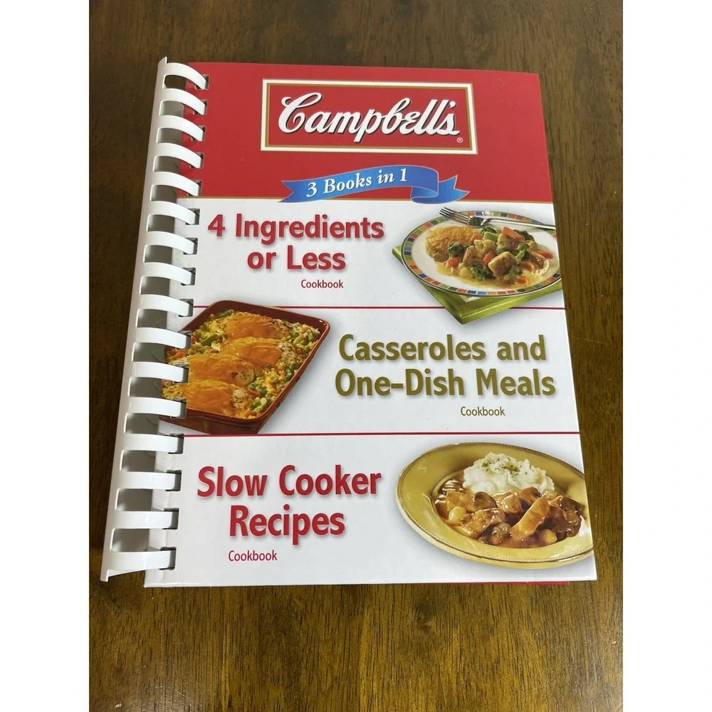 Campbell's 3 Books in 1: 4 Ingredients or Less/Casseroles and One-Dish Meal